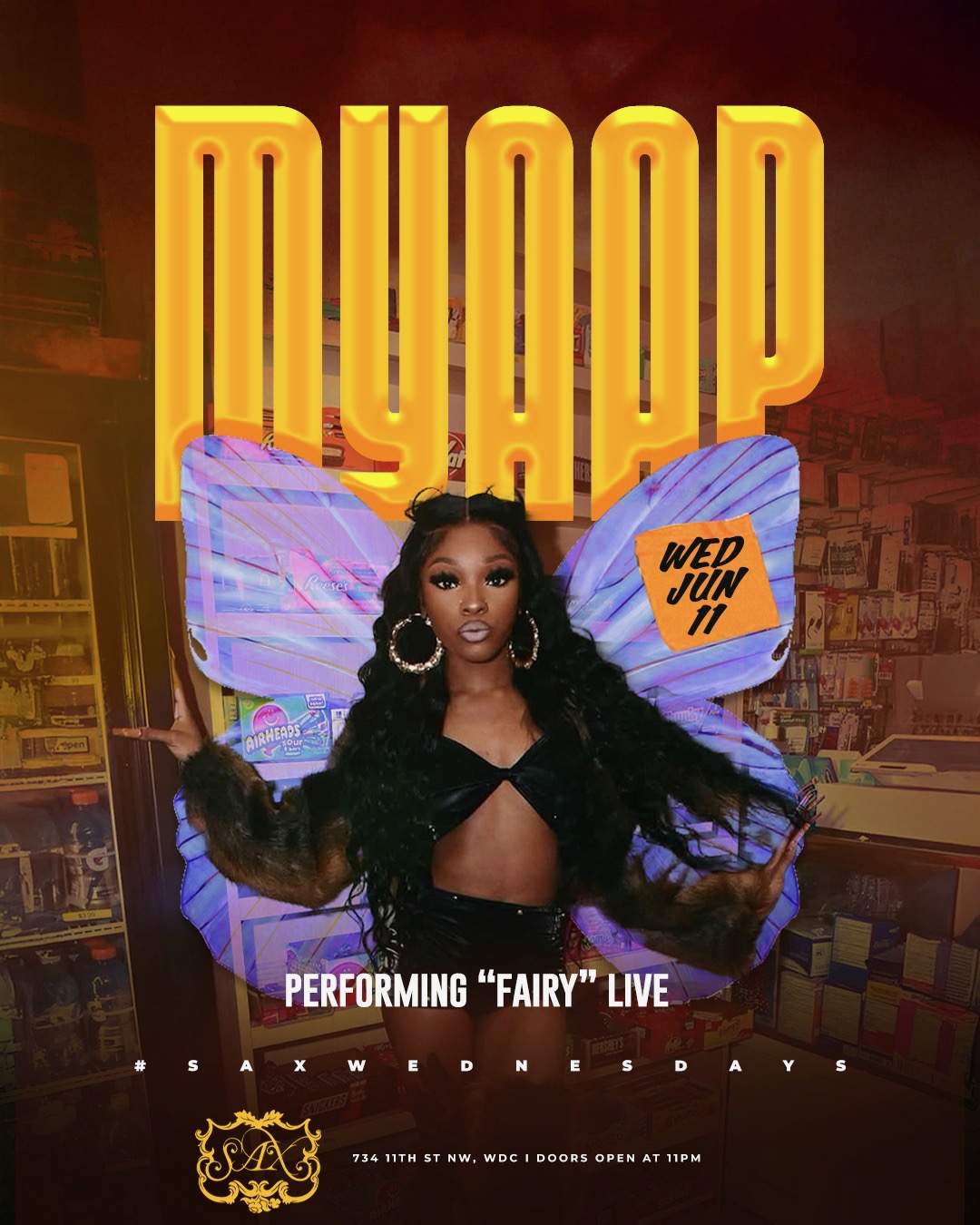 MYAA P LIVE AT ROSEBAR